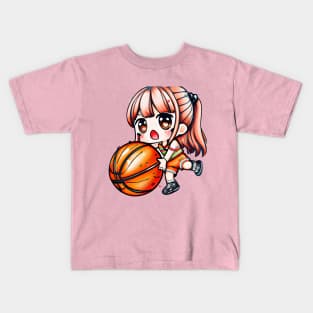 Basketball Girl Kids T-Shirt